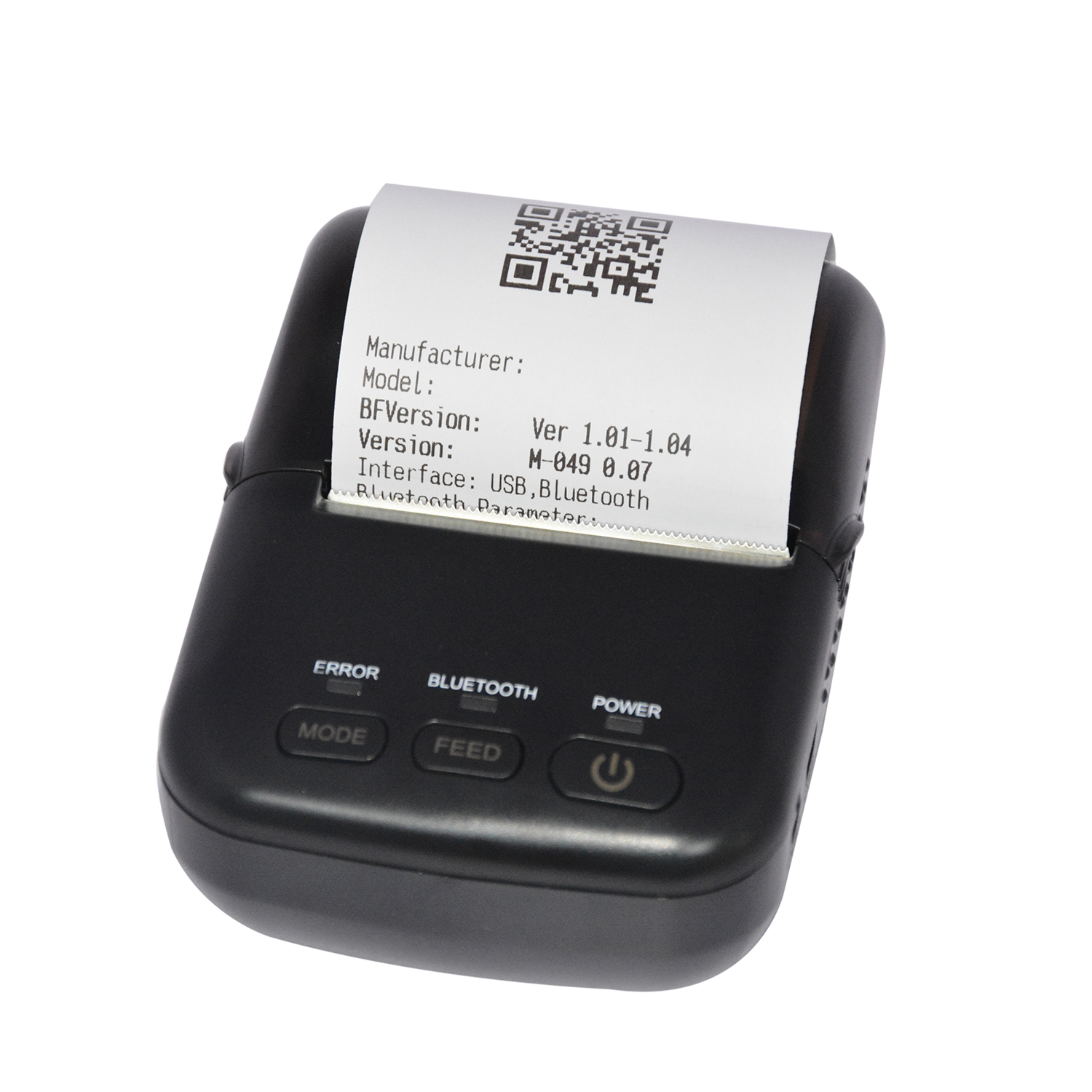 HCCTG Мобильный термопринтер Bluetooth, 58 мм, 384 точки/линия HCC-T12