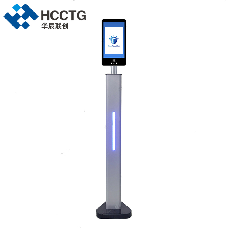 Bluetooth 8-дюймовый терминал контроля доступа с кодом здоровья HS-610
