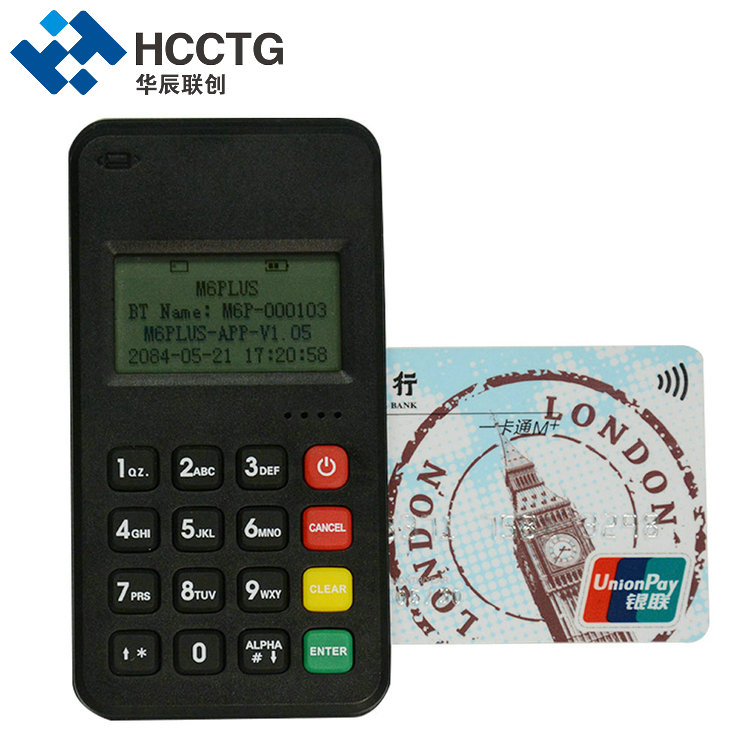 HCCTG Bluetooth 3 в 1 Устройство для считывания карточных платежей Mobile POS M6 PLUS