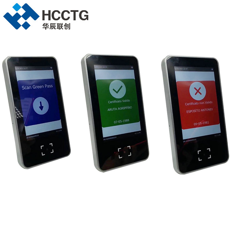 Цифровой сканер QR-кода Green Pass ЕС, код здоровья, контроль доступа HS-600