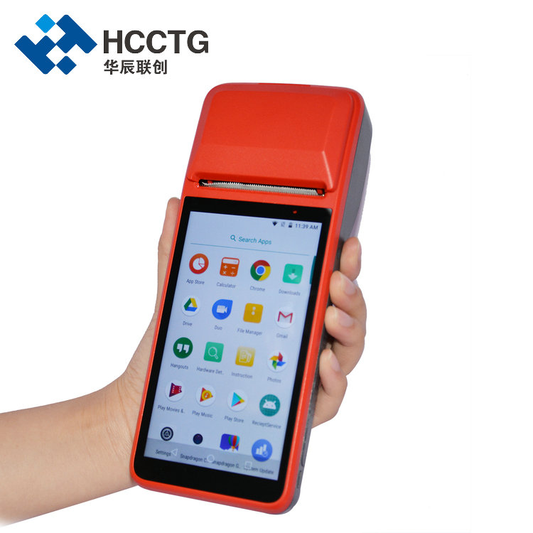 HCCTG Мощный POS-терминал 4G GPS Android 7.1 с термопринтером 58 мм R330