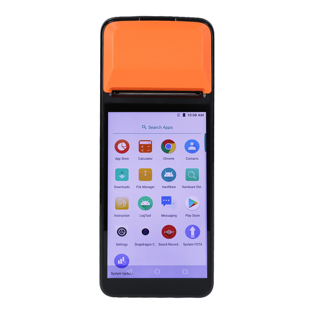 машина POS Android 7,1 оплаты карты 4G Bluetooth Mifare с термальным принтером R330 58mm