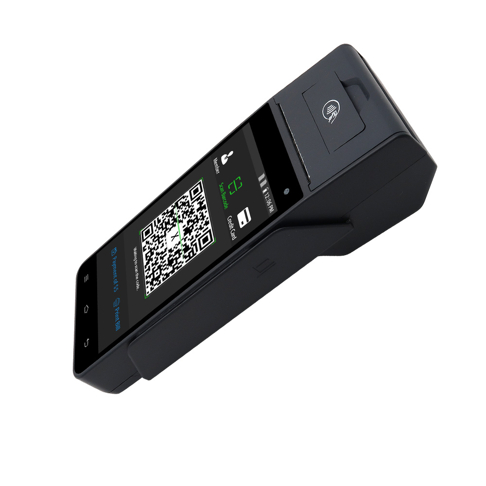 5-дюймовый 4G Android 12 карт портативной считывания POS с принтером HCC-Z90