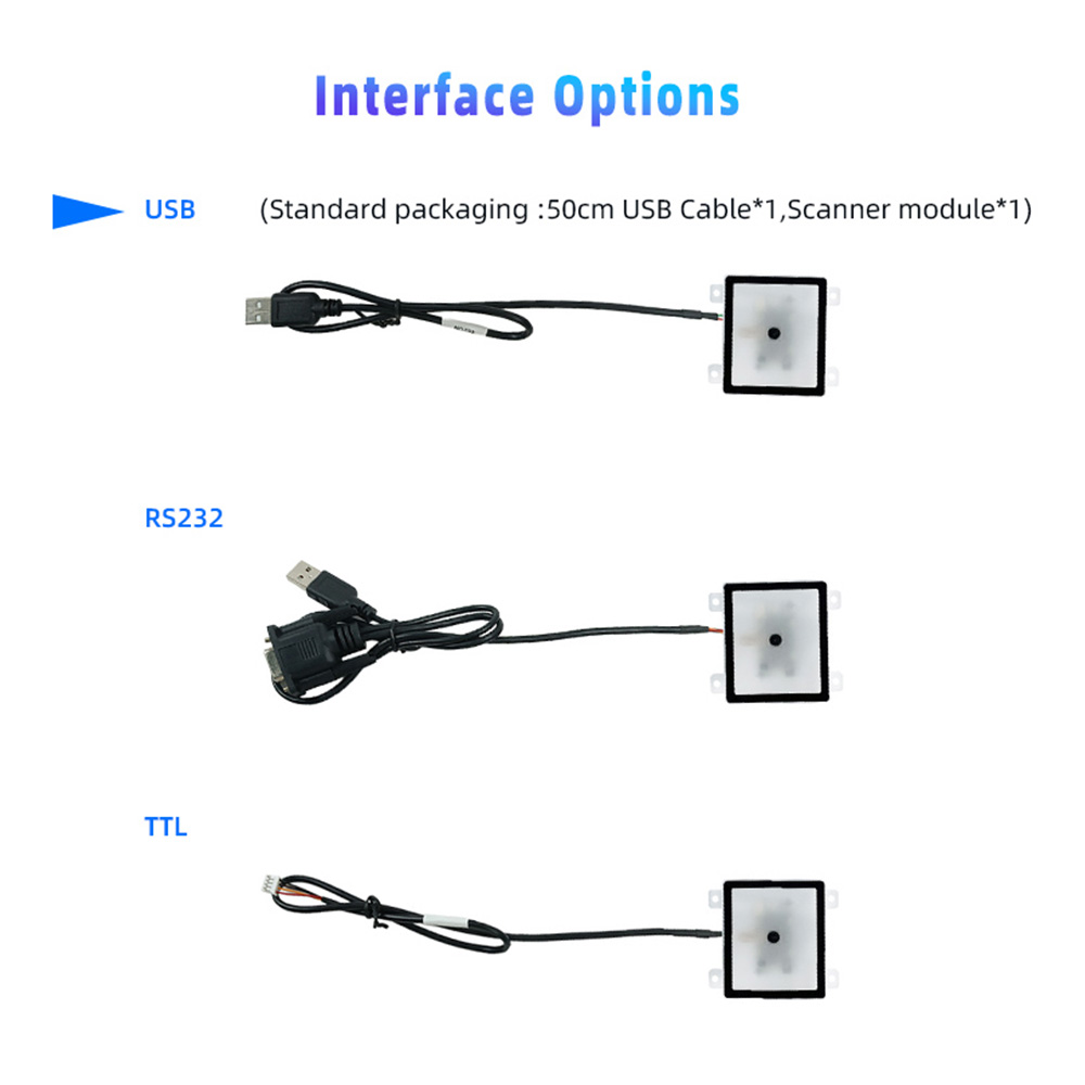 Считыватели билетов дальнего действия QR-сканер для парковки Встроенный 2D-модуль HS-206H3