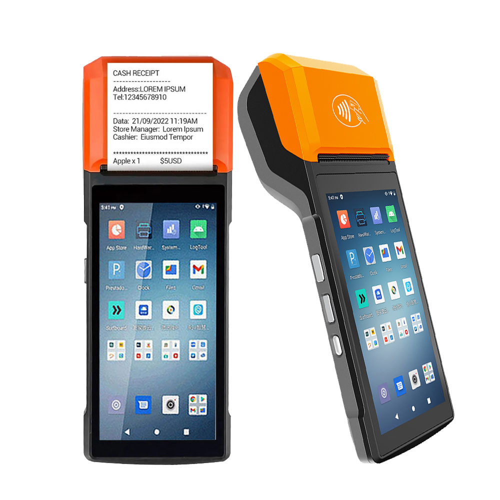 HCCTG NFC GPS 4G Android 14 Smart Mobile Terminal с 58 -мм принтером R330 Plus