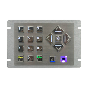 Программируемая аудионавигационная POS-клавиатура с регулируемой подсветкой для банкоматного киоска AKB20