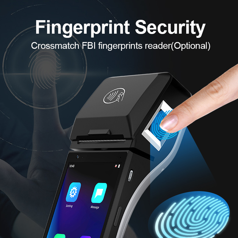 EMV PCI 6 -дюймовый Android 11,0 NFC Bluetooth All в одном портативном платеже POS -терминал Z500