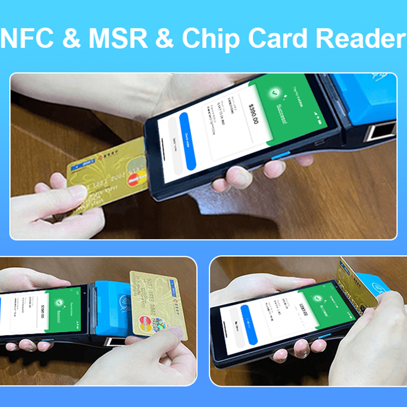 EMV PCI 6 -дюймовый Android 11,0 NFC Bluetooth All в одном портативном платеже POS -терминал Z500