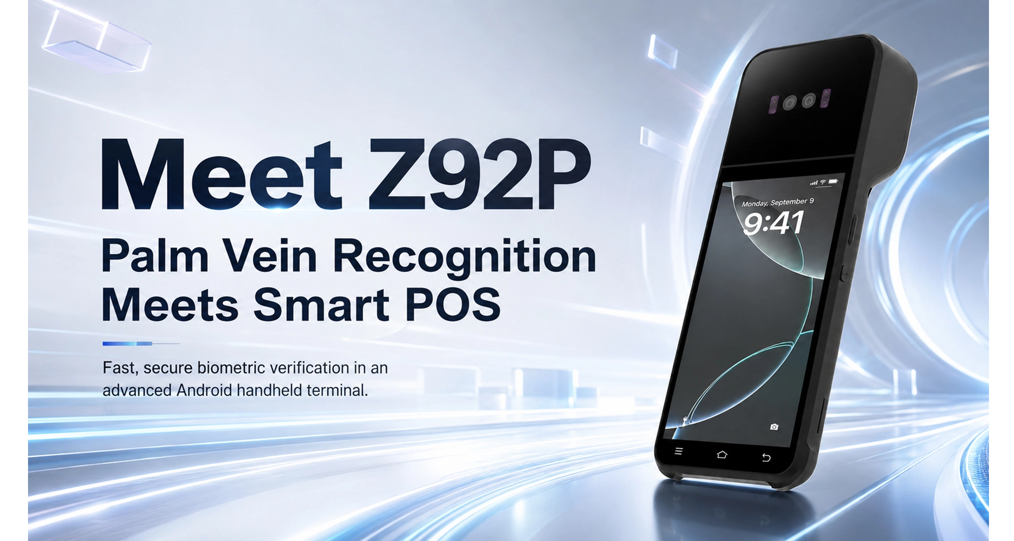 Представляем Z92P — портативный POS-терминал Android с распознаванием вен ладони
